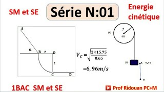 Serie dexercices énergie cinétique1Bac [upl. by Barabas232]