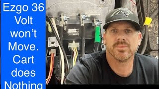 Ezgo txt golf cart won’t move Test controller reed switch and solenoid [upl. by Enelrae641]