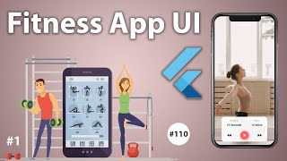 Flutter Tutorial  12 Fitness App UI For Beginners [upl. by Chantal]