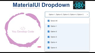 Advanced MaterialUI Dropdown with Select All amp Checkbox Selection  React UI Development [upl. by Eikcim]