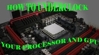 How to underclock your CPU and GPU without BIOS [upl. by Imuy447]