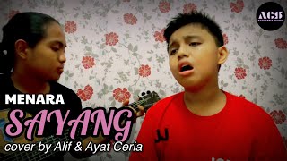 Menara  SAYANG cover by Alif IsmailampAyat Ceria Touching Buskers AnakampCucu Mizi Drummer Menara [upl. by Edmonds]