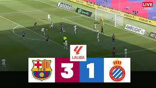 BARCELONA vs ESPANYOL  OLMO RAPHINHA  2425 LALIGA EA SPORTS [upl. by Hubie]