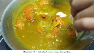 Resepi Udang Masak Lemak Cili Api [upl. by Magdala]