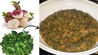 shalgam palak recipe  palak shalgam banany ka tarika  how to make spinach and Turnip in easy way [upl. by Brine]