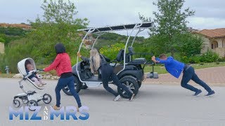 The Miz amp Maryse must rescue Marjo after she breaks the golf cart Miz amp Mrs April 16 2019 [upl. by Zednanref]