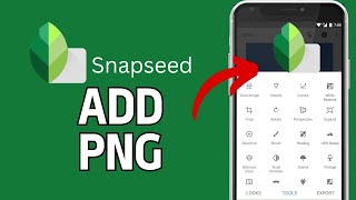 How to Add Png in Snapseed 2024 [upl. by Fries]