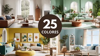 🎯 25 IDEAS DE COLORES 2024 PARA TU SALA DE ESTAR [upl. by Gasper]