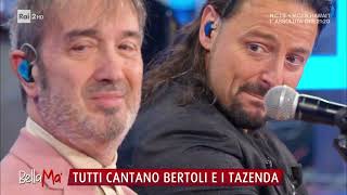 Tazenda e Alberto Bertoli cantano quotSpunta la luna dal montequot a BellaMa Rai2 Parte 2 [upl. by Eelah]