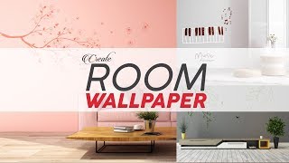 How to Create Room Wallpaper  Modern Interior  Adobe Photoshop Tutorial [upl. by Ihp523]