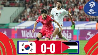 Korea Republic  Palestine  Highlights  AsianQualifiers  Road To 26 [upl. by Ahseiuqal803]