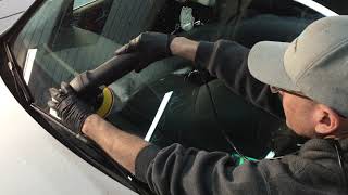 How To Remove Etching Scratches Imperfections From WindscreensGlass [upl. by Aizirk369]