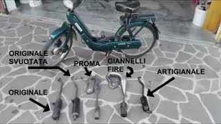 TEST SOUND E CLASSIFICA 5 MARMITTE SU PIAGGIO CIAO [upl. by Wan]