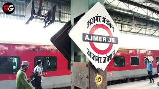 GARIB RATH EXPRESS DEE  BDTS  Announcement at Ajmer Railway Station [upl. by Domonic579]