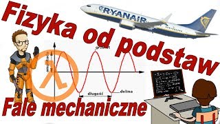 Fizyka od podstaw Fale mechaniczne podłużne poprzeczne co ma wspólnego z grami symbol lambda [upl. by Ila]