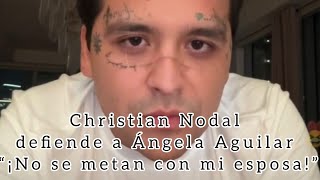 Christian Nodal hace en vivo defendiendo a Ángela  Parte 1 💥 [upl. by Nitnilc]