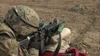 Shooting the M4 Carbine in Afghanistan [upl. by Sairacaz]