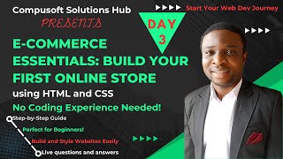 ECommerce Essentials  Build Your First Online Store  HTML amp CSS  Absolute Beginners Series [upl. by Millham]