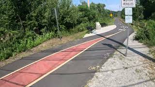 eBiking Haverhill  Salem St Bradford to Groveland Rail Trail  070924 [upl. by Adlesirc]