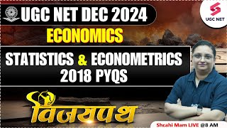 UGC NET Economics 2024  Statistics amp Econometrics PYQs  UGC NET Economics Preparation By Shachi [upl. by Ardnuaed]