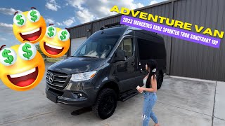 Our New Adventure Van Tour  2023 Mercedes Benz Sprinter Thor Sanctuary 19p [upl. by Ahsert]