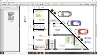 Triangle Plot 2Bhk House Plan [upl. by Clerc]