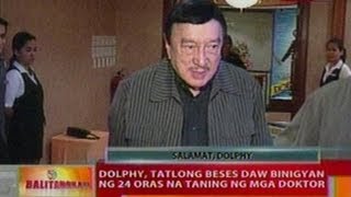 BT Dolphy 3 beses daw binigyan ng 24 oras na taning ng mga doktor [upl. by Htnamas463]