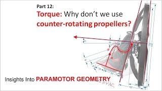 Why dont we use counterrotating propellers Paramotor Geometry Part 12 Torque [upl. by Radec]