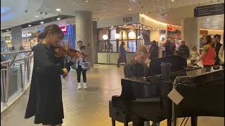 Libertango  Piano and Violin at Melbourne central [upl. by Sotnas]