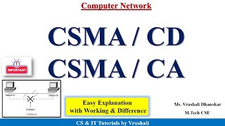 CN 14  CSMA CD  CSMA CA Protocol  Working with Difference [upl. by Anitsirc864]