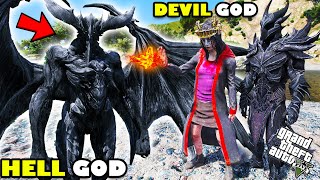 Franklin Found HELL GOD To Trap DEVIL GOD and DEVIL QUEEN in GTA 5  SHINCHAN and CHOP [upl. by Aelyak174]