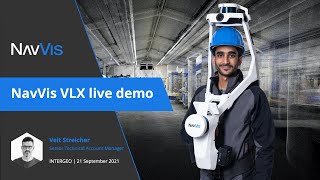 INTERGEO 2021 NavVis VLX live demonstration [upl. by Lancey635]