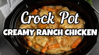 Easy Crock Pot Creamy Ranch Chicken [upl. by Islean]