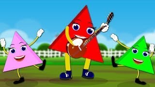 Triangle Song  The Shapes Song  Triangle Song For Kids  Nursery Rhymes [upl. by Ingelbert461]