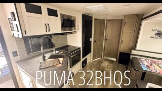 Puma 32BHQS travel trailer [upl. by Akenahs309]