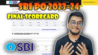 My SBI PO FINAL SCORECARD 202324  Worst Performmance  sbipo sbiposcorecard ibpsresult [upl. by Norrab]