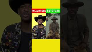 Lil Nas X  Old Town Road ft Billy Ray Cyrus  Autotune vs No Autotune shorts shortvideo [upl. by Ashly347]