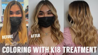 Hair Transformations with Lauryn Color Correction using K18 Treatment Ep 79 [upl. by Materi]