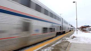 UP AC44s Pull Amtrak Hospital Train to Chicago [upl. by Aserehtairam]