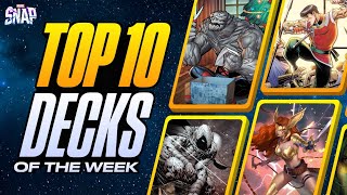 TOP 10 BEST DECKS IN MARVEL SNAP  Weekly Marvel Snap Meta Report 91 [upl. by Micky]