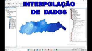 ArcGIS 15  Interpolação de dados usando IDW [upl. by Niad863]