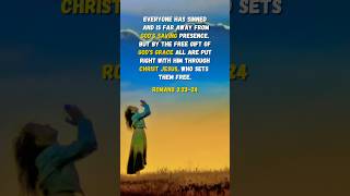 Romans 32324  Gods Grace bibleverse romans faith godsword holyspirit scripture trustingod [upl. by Madson]