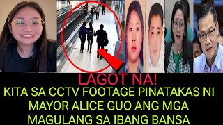 MAYOR ALICE GUO KITA SA CCTV PINATAKAS ANG MGA MAGULANG SA IBANG BANSA [upl. by Gorga85]