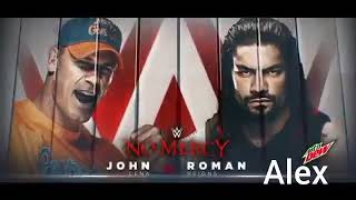 John cena vs Roman reigns No Mercy 2017 highlights [upl. by Annam871]