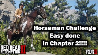 Horseman Challenge made easy in Chapter 2  Red Dead Redemption 2 2021  Horse Race and more [upl. by Yl790]