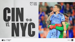 FC Cincinnati vs New York City FC  Audi 2024 MLS Cup Playoffs  Full Match Highlights [upl. by Rochus]