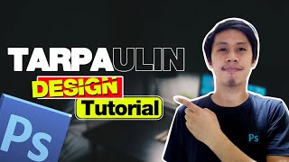 Tarpaulin Design Tutorial in Photoshop  Basic Editing Tutorial TAGALOG [upl. by Edrei]