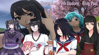 November 15th 2024 Update read from the blog post  Yandere Simulator [upl. by Julie148]