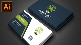 Business Card Design in Adobe Illustrator [upl. by Winston]