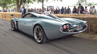 74 Million Pagani Huayra Codalunga  Start LOUD Revs amp Accelerations  Goodwood Festival of Speed [upl. by Rape958]